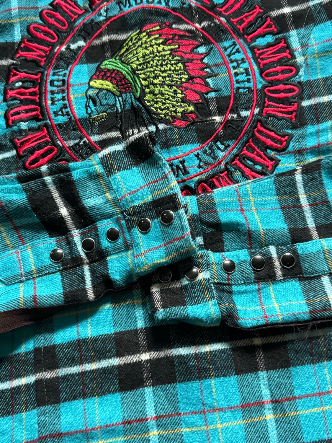 Day Moon 헤비 메탈 스컬 셔츠  상품이미지4