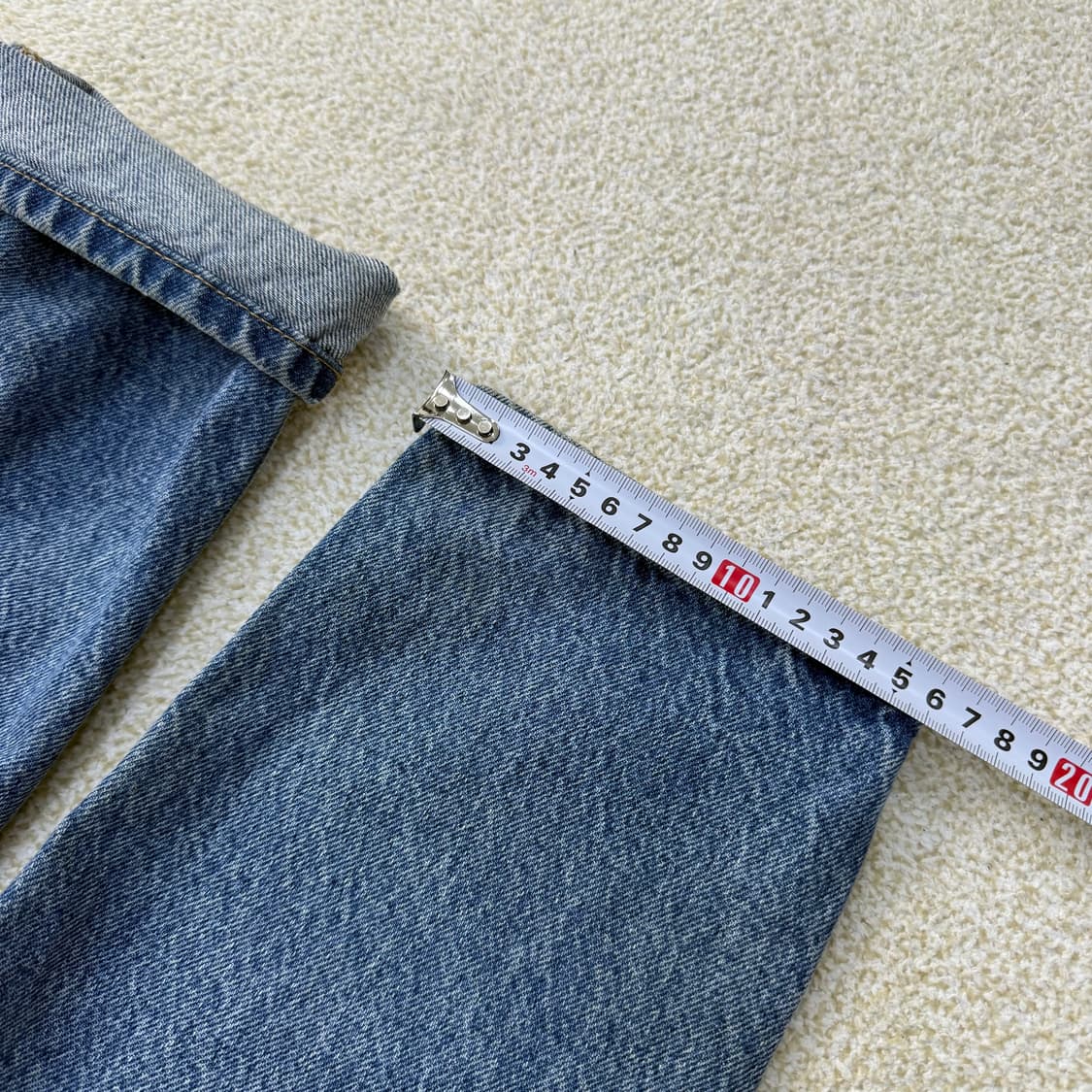 [32] 자라 버튼 디테일 데님팬츠 0107T1 상품이미지8