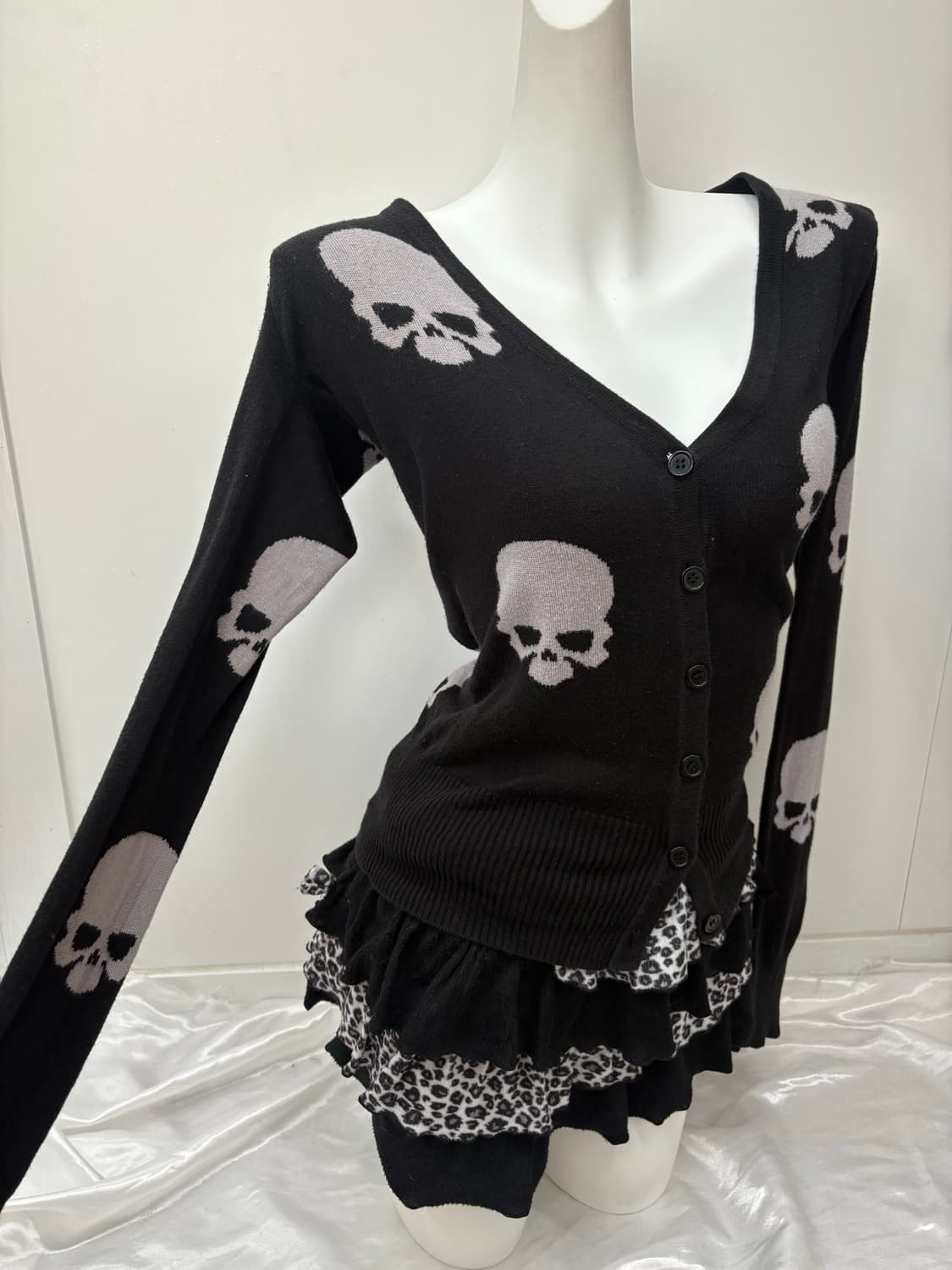 고스트오브할렘 해골 가디건 상품이미지2