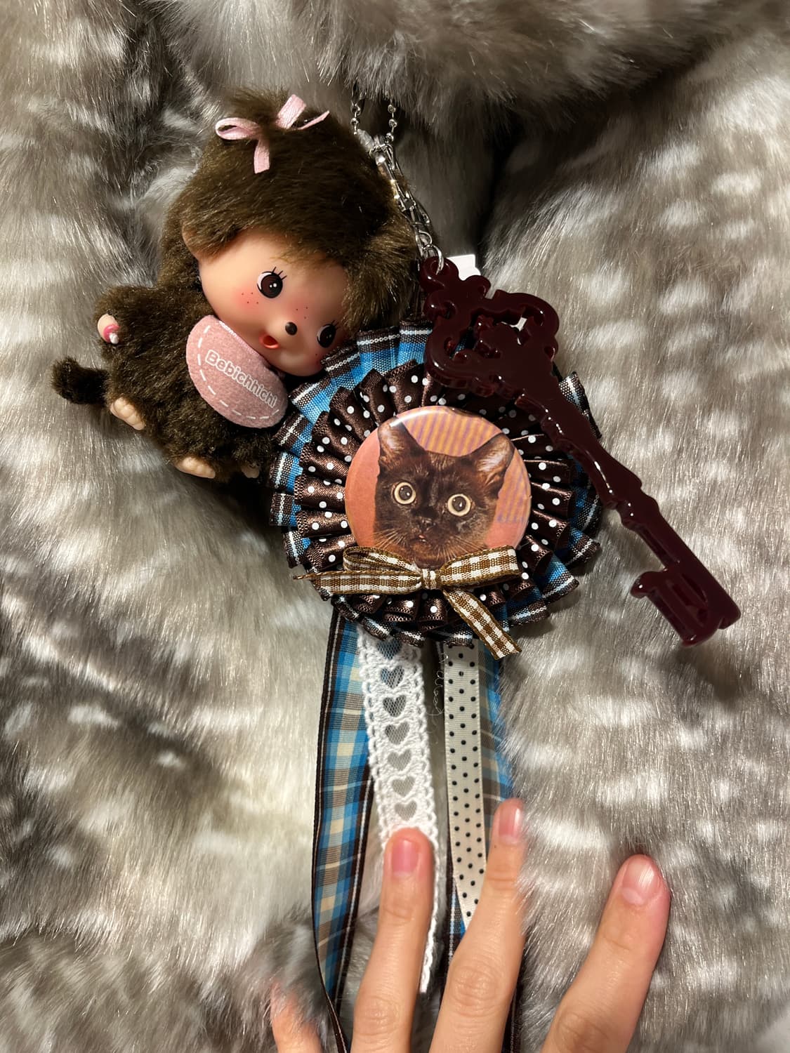 🐈‍⬛ 초코캣 로제트 키링 🌀 상품이미지3