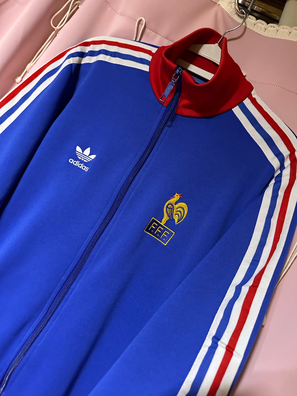 아디다스져지 아디다스 블루 화이트 레드 불꽃져지 아디다스 프랑스 국대  상품이미지2