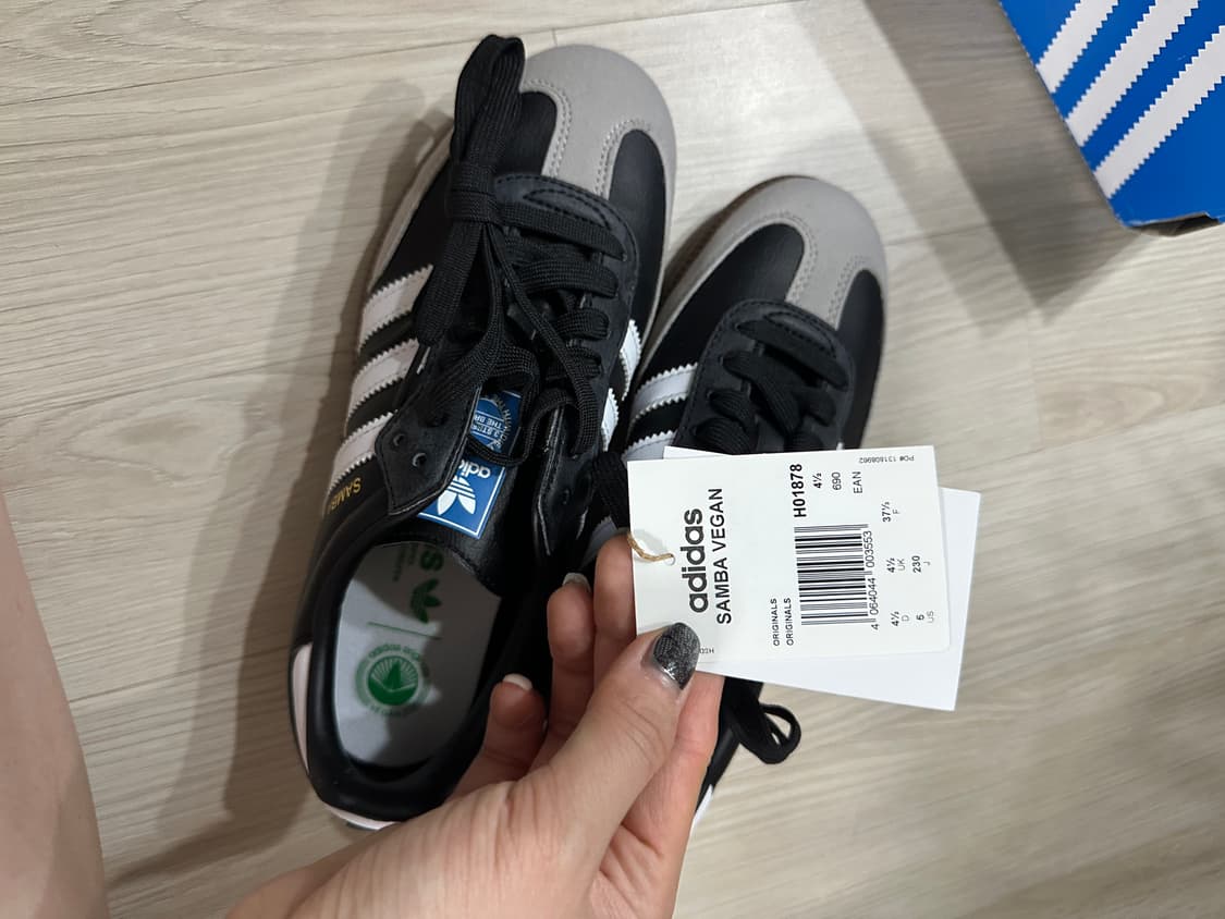 삼바 비건 블랙 230 새상품 상품이미지2