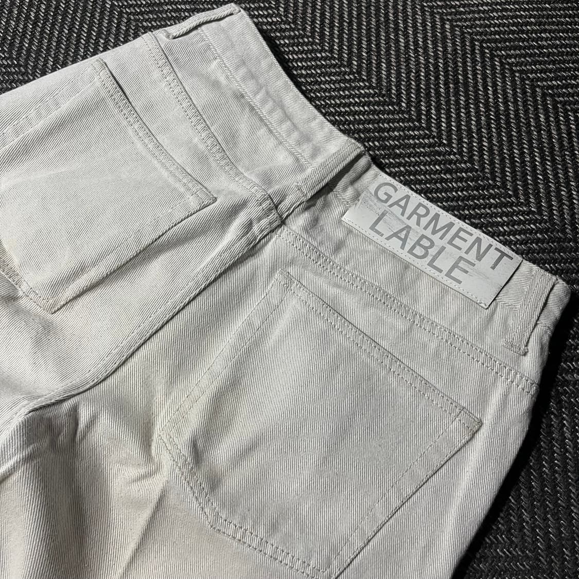 GARMENT LABLE 가먼트레이블 데님 턴업진  상품이미지3