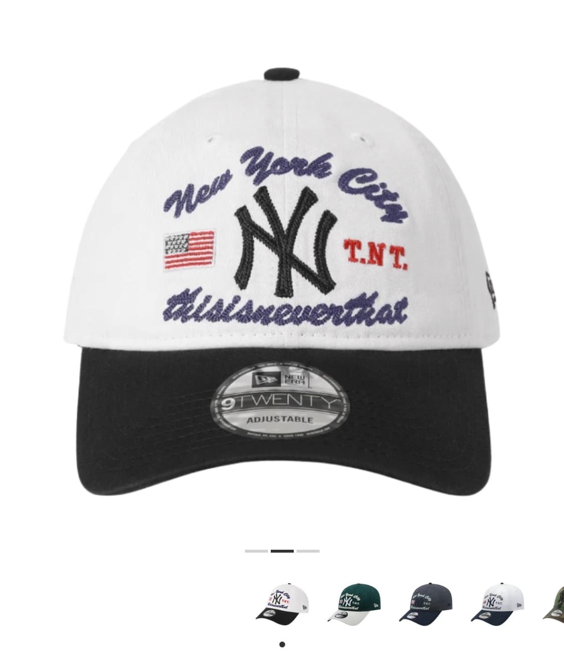 디스이즈네버댓 x 뉴에라 x MLB 뉴욕 양키스 언스트럭처 볼캡 화이트  상품이미지1