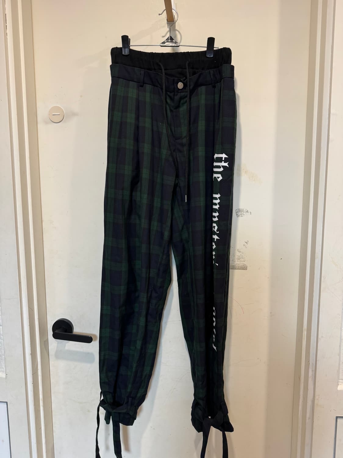 더미스테리어스호텔 레이어드 체크 조거팬츠 상품이미지4