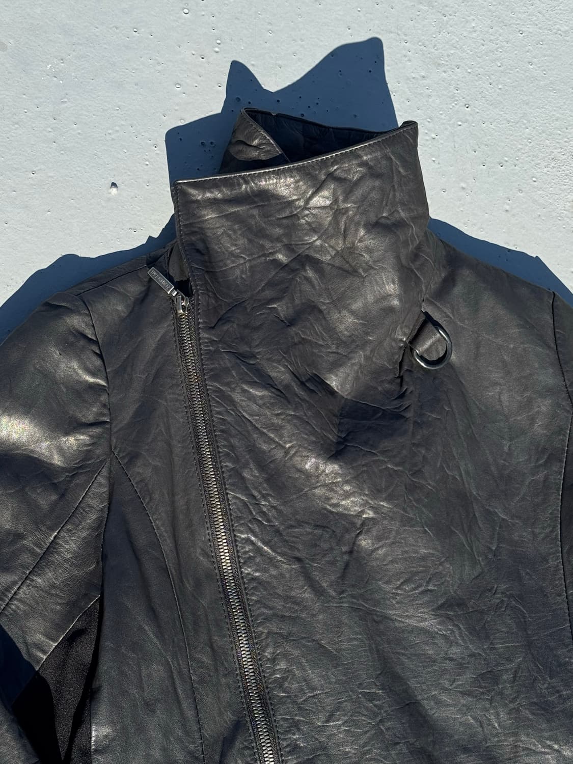 Yasuyuki Ishii Distressed Leather Coat 상품이미지3