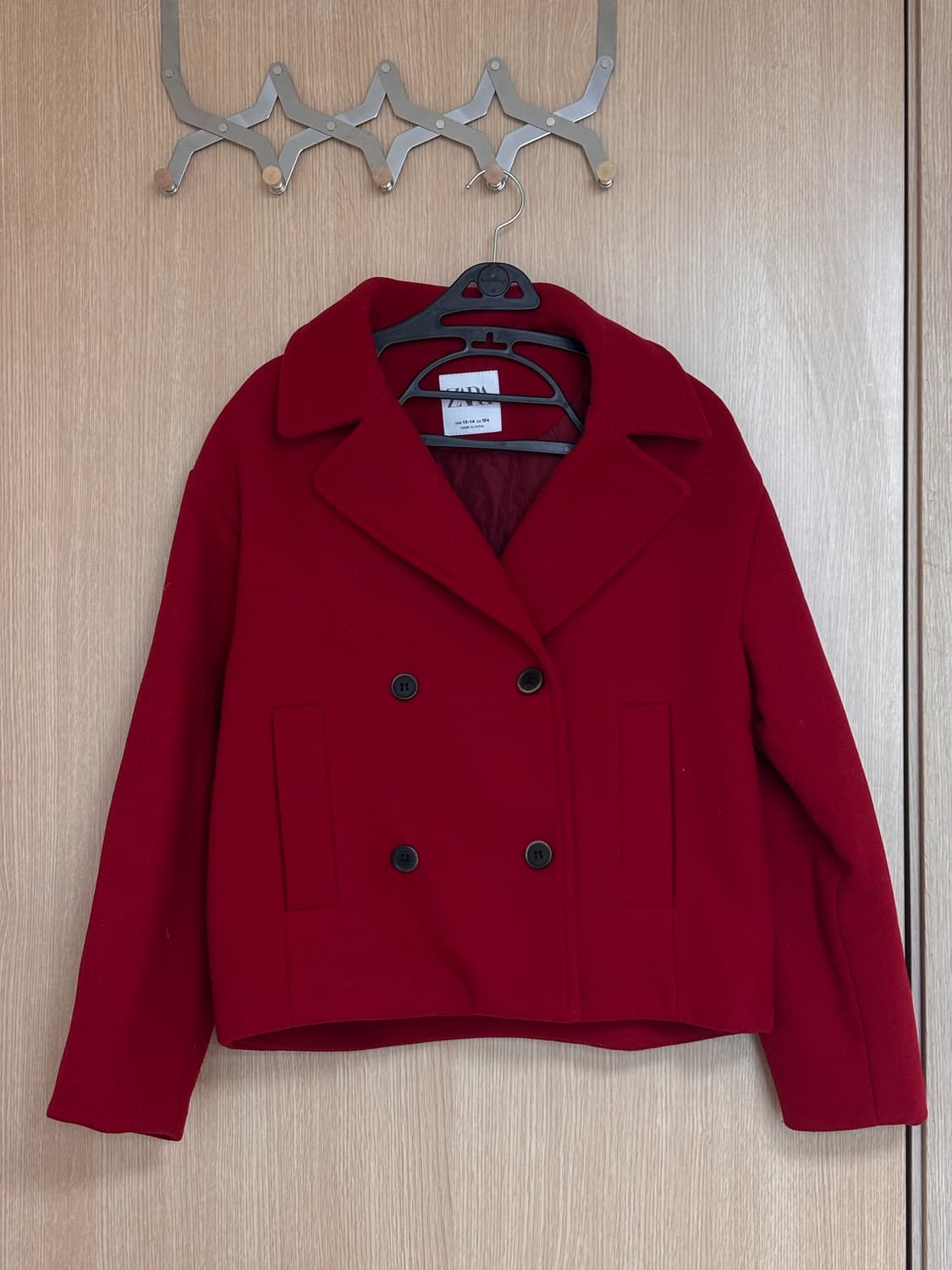 자라 레드 더블 코트 상품이미지1