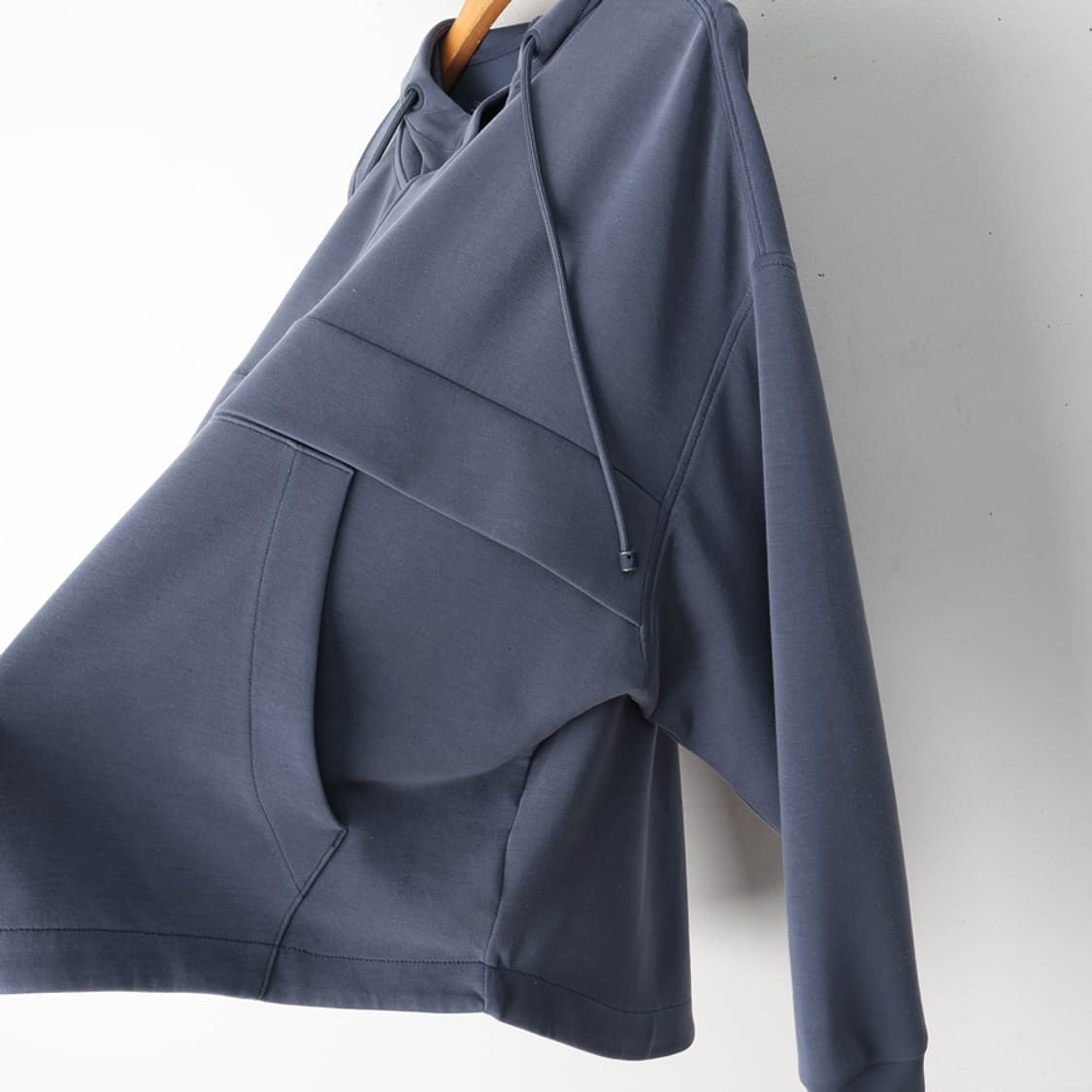 55/오이쇼 소프트 모달 반집업 후드티 상품이미지6