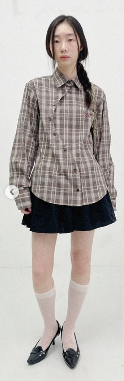 콜로신스 웨이브 체크 셔츠 상품이미지4