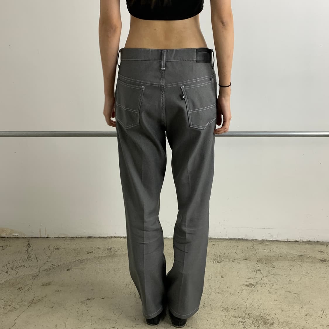 지에다 플레어핏 폴리 슬랙스 상품이미지5