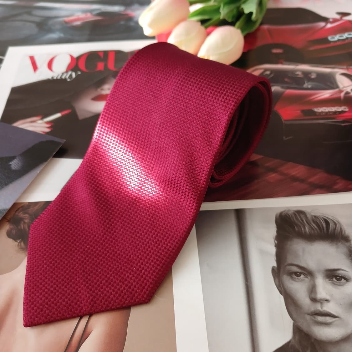 폴 스튜어트 실크 솔리드 자카드 넥타이 8.7cm A+등급 A18975
 상품이미지2