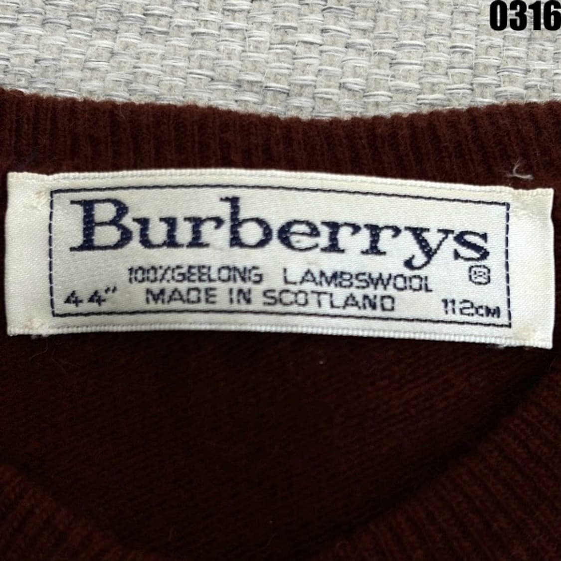버버리 울 니트 가디건 100 0316  상품이미지5