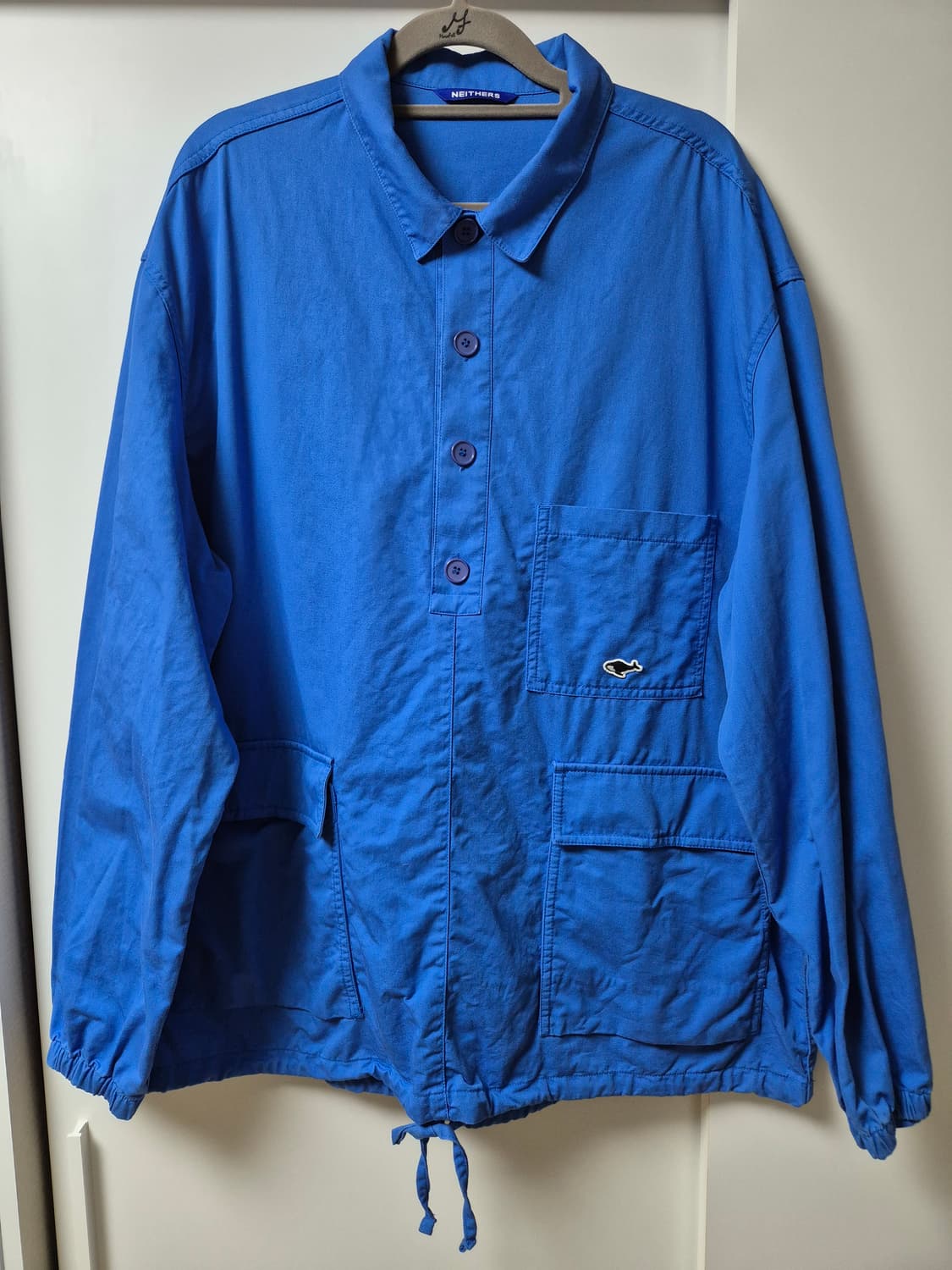 네이더스 블루 아노락 셔츠 5사이즈 상품이미지1
