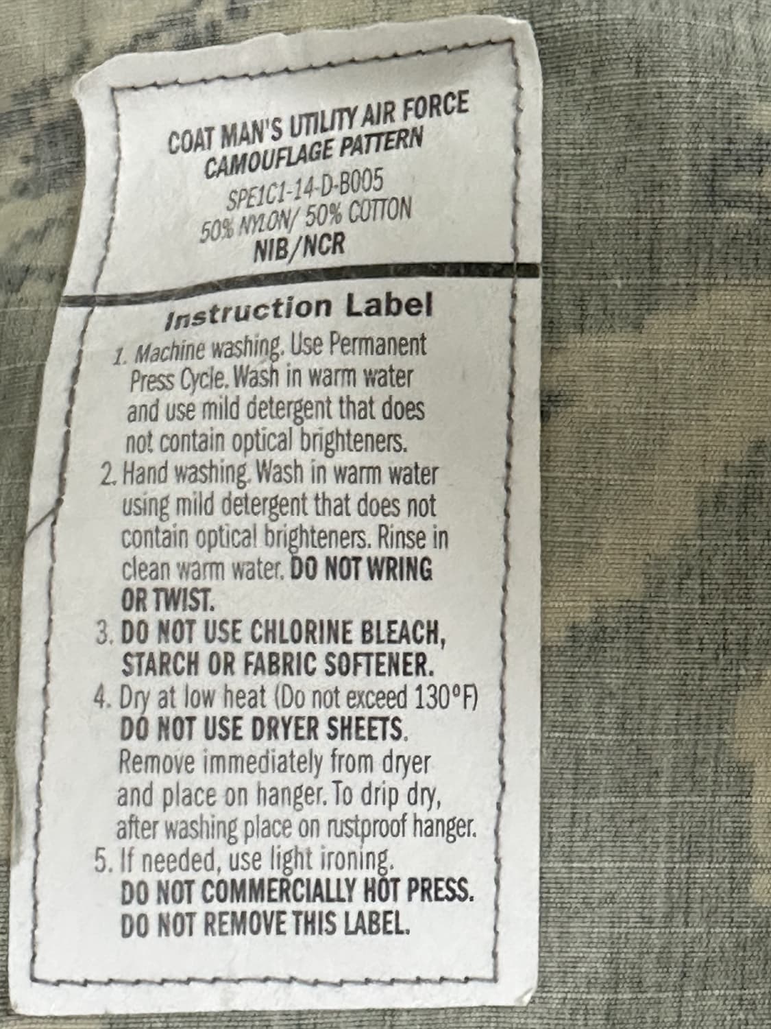 미공군 구형 ABU 전투복 상의 (S/S) (M) 상품이미지7