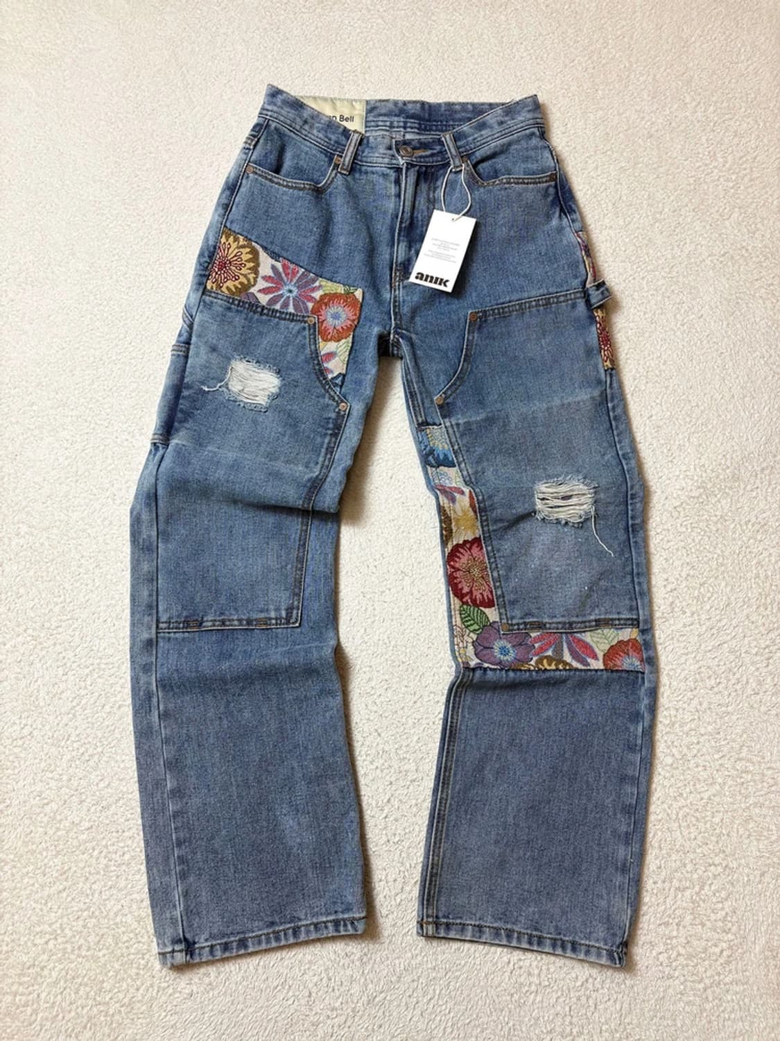 앤더슨벨 22ss 우먼스 플로러 카펜터 데님 팬츠 PN6587 상품이미지1