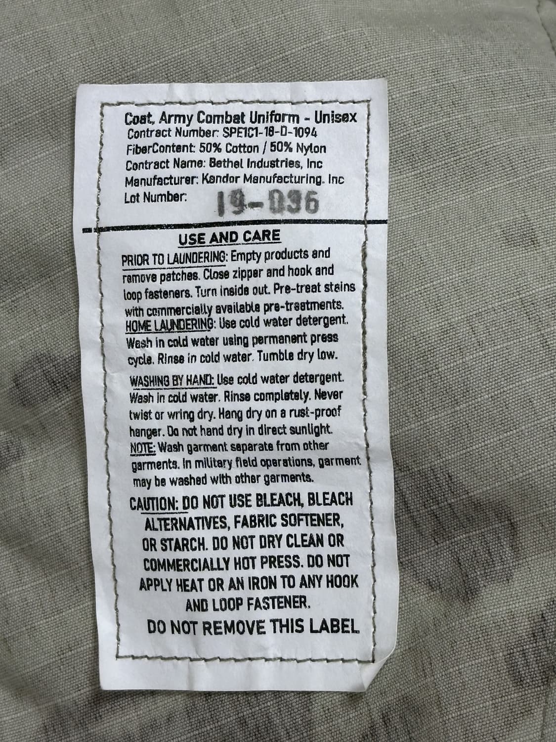 미군 OCP 멀티캠 전투복 상의 (XS/S) (S) 상품이미지6