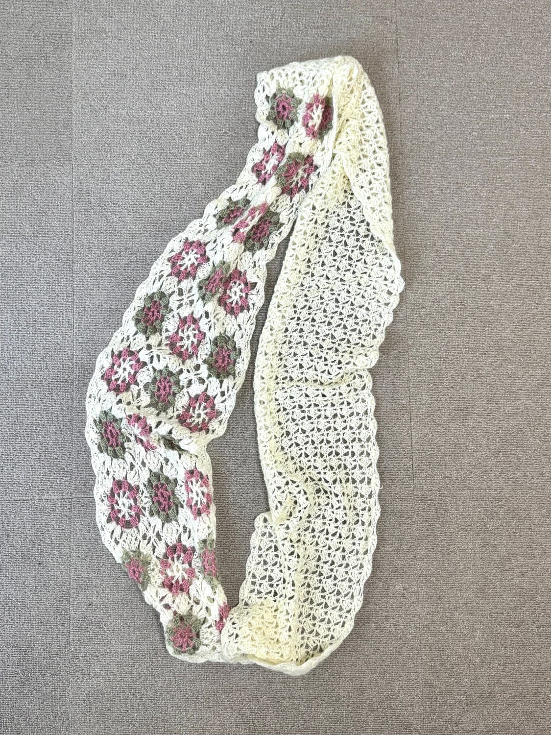 뜨개 모티브 크로쉐 머플러 상품이미지2