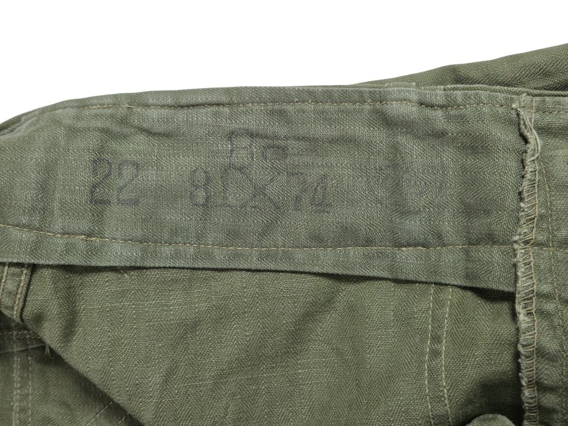 육군 구형 70s HBT 민무늬 전투복 바지 팬츠 하의 (M) 상품이미지10