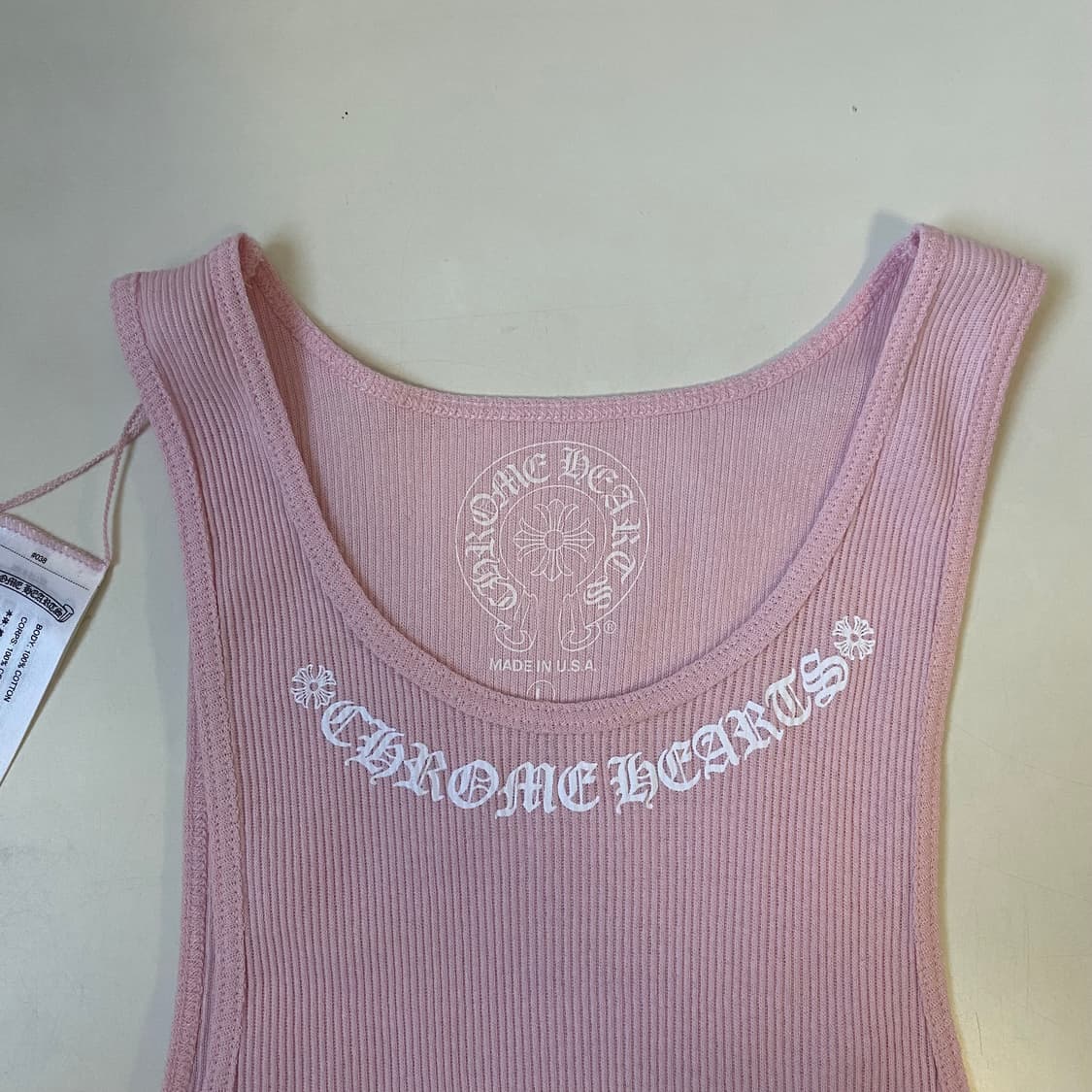 [L] 크롬하츠 러브유 스크립트 탱크탑 핑크 상품이미지3