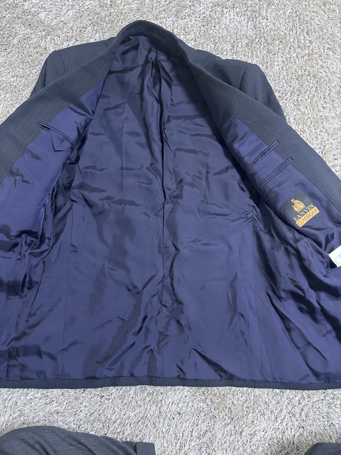 일제 랑방 스트라이프 블레이저 사이즈 105 상품이미지7