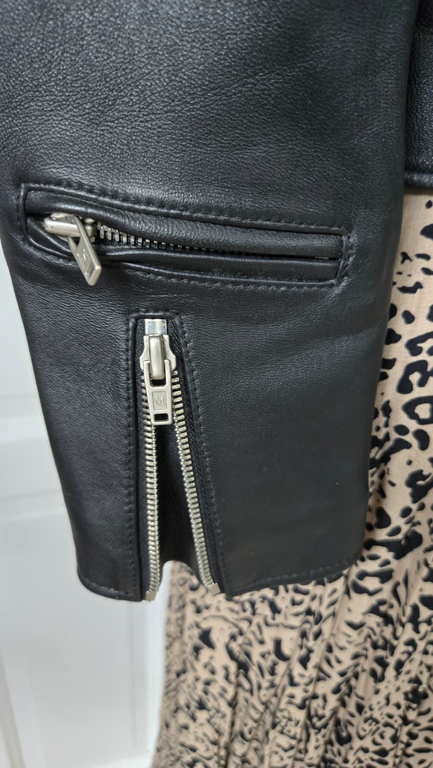 마뗑킴 램스킨 라이더 자켓 S 상품이미지4