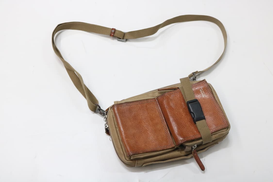  포터 3way 캔버스 레더 배색 크로스백 상품이미지3