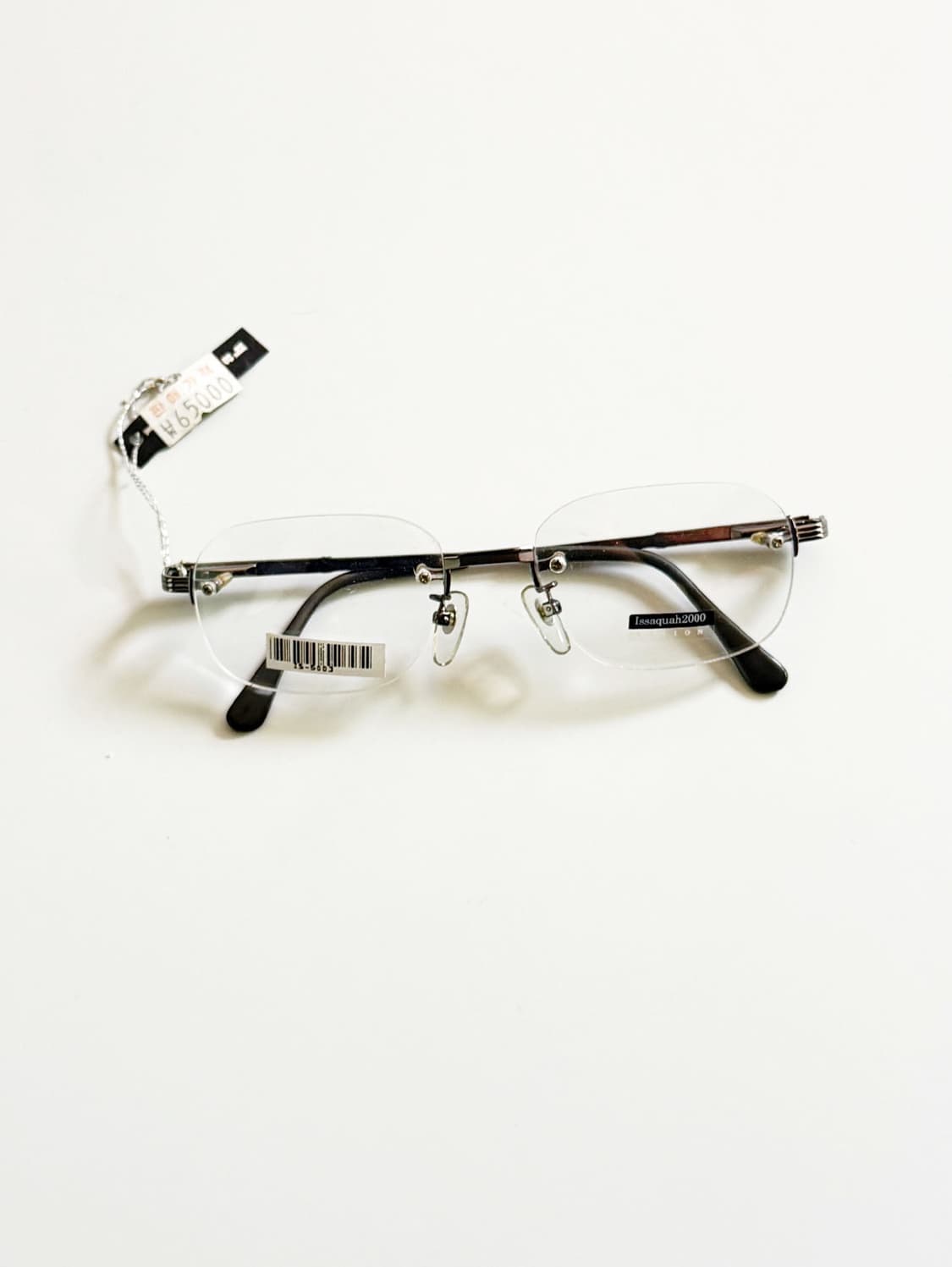 ISSAQUAH 2000 무테 스퀘어 메탈 프레임 빈티지 안경 상품이미지1