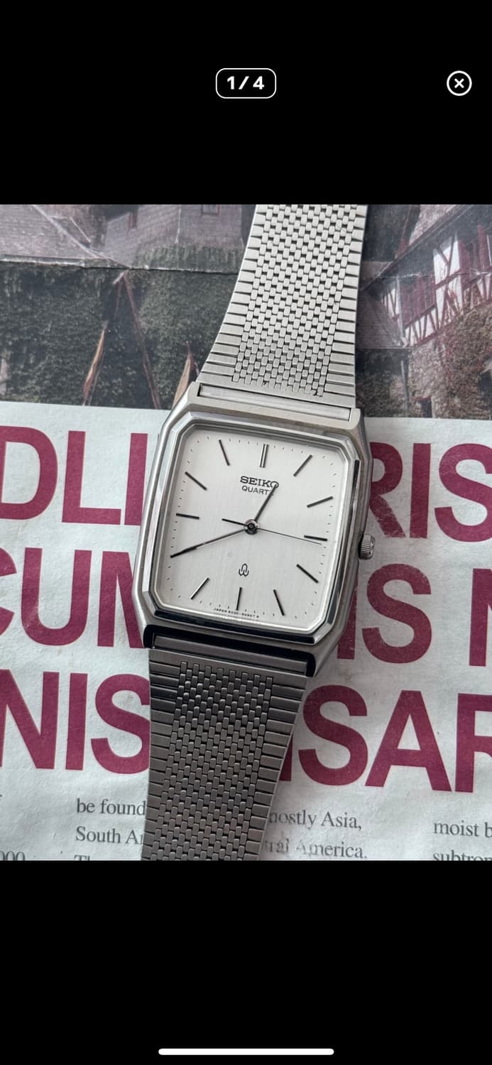 세이코 Seiko 쿼츠 스퀘어 상품이미지1