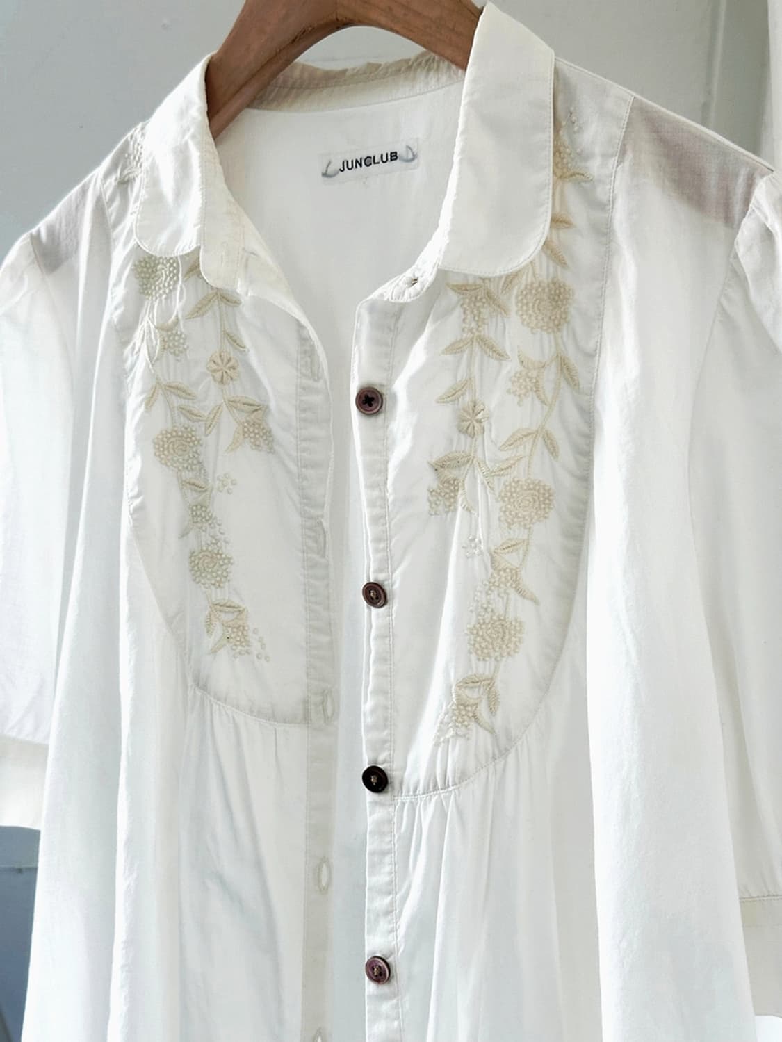 Light cotton shirred stitch design loose 상품이미지1