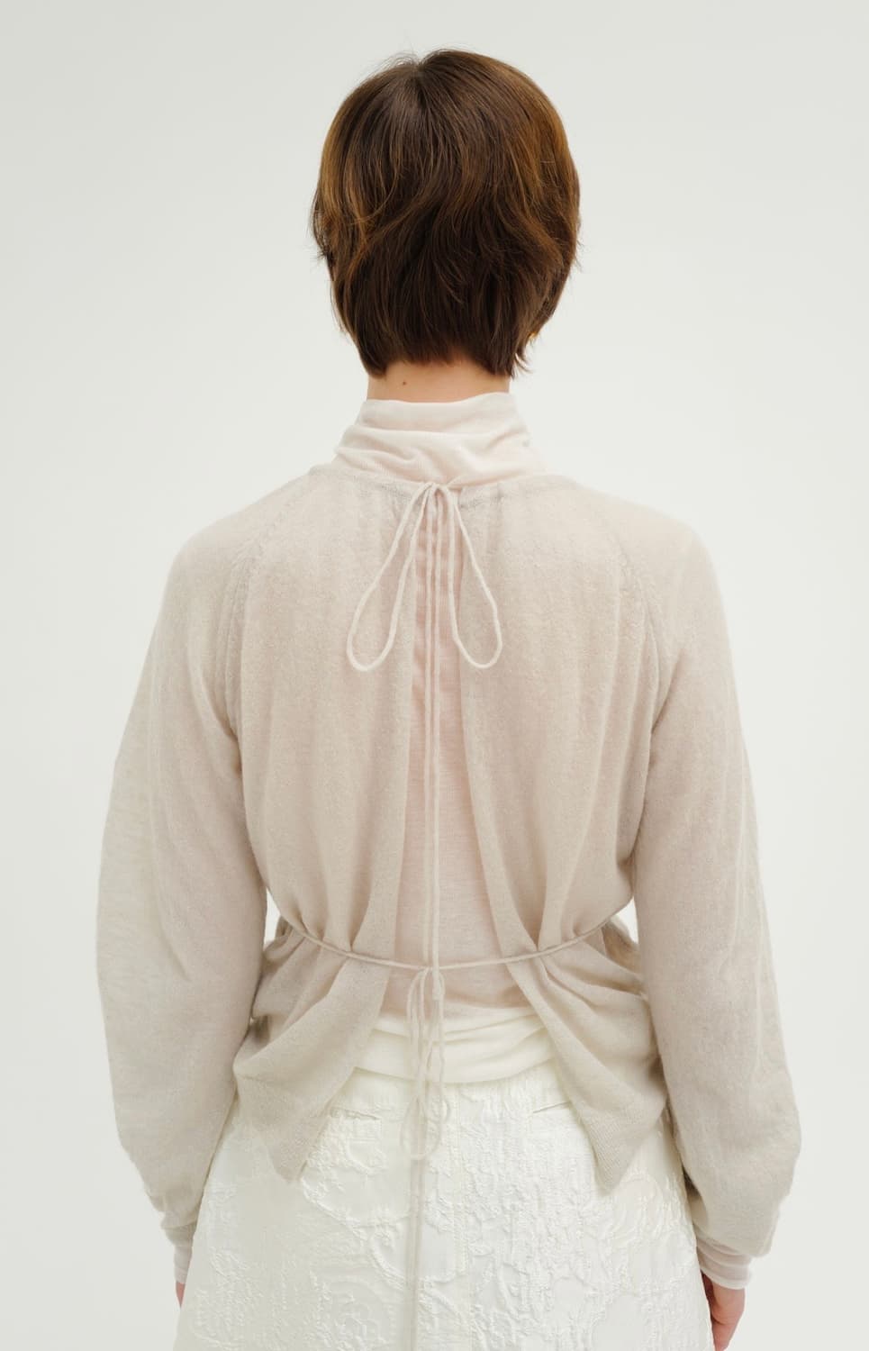 [MONOHA] 모노하 Kid 모헤어 가디건 / 다크그레이 상품이미지2