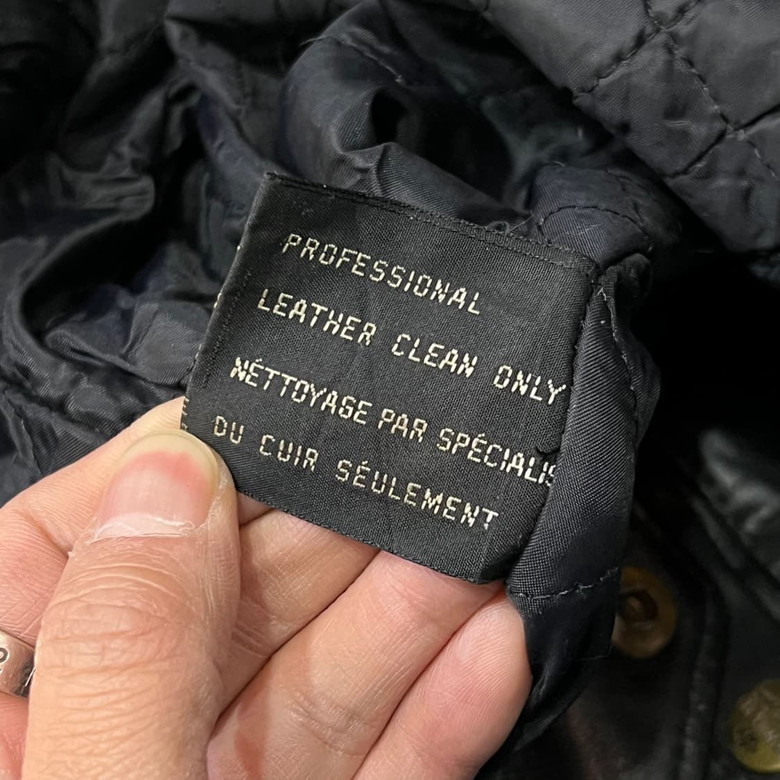  쉐비뇽 레더 봄버 자켓 y15096 상품이미지10