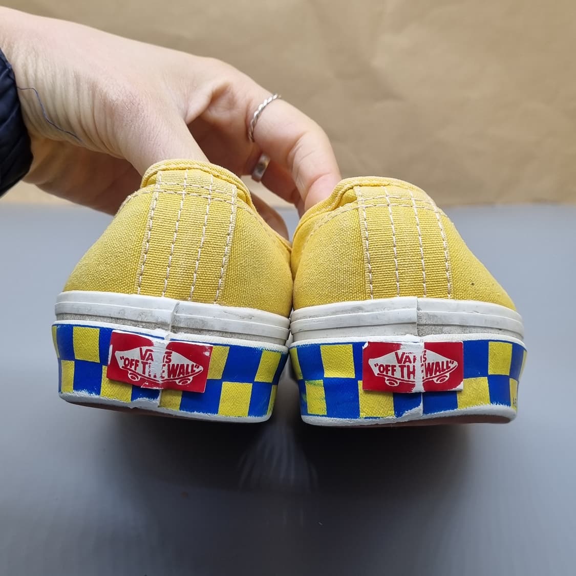 반스 어센틱 옐로우블루 남성스니커즈260  상품이미지4