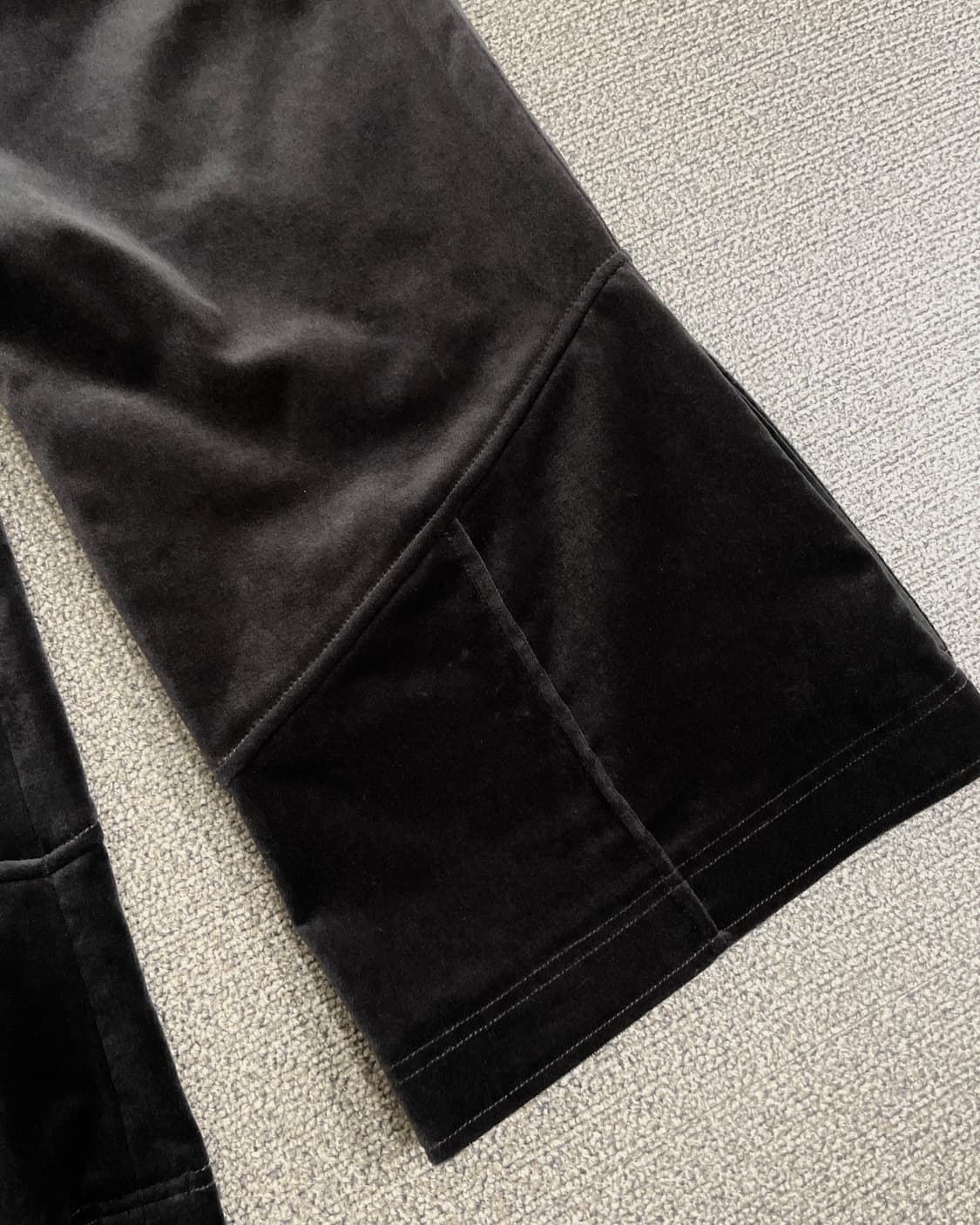 벨벳 플레어 크롭 팬츠 상품이미지9