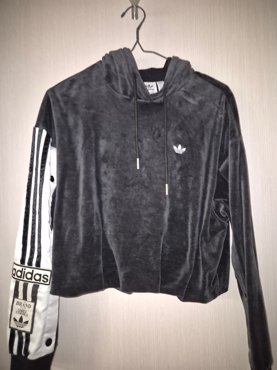 아디다스 ADIBREAK 벨루어 후디 XS 상품이미지1