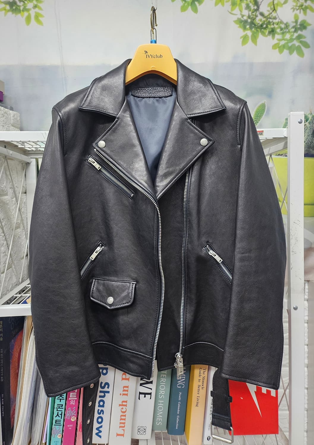 느와르라르메스 가죽자켓 44/ 90 양가죽 라이더자켓 AD12 상품이미지1