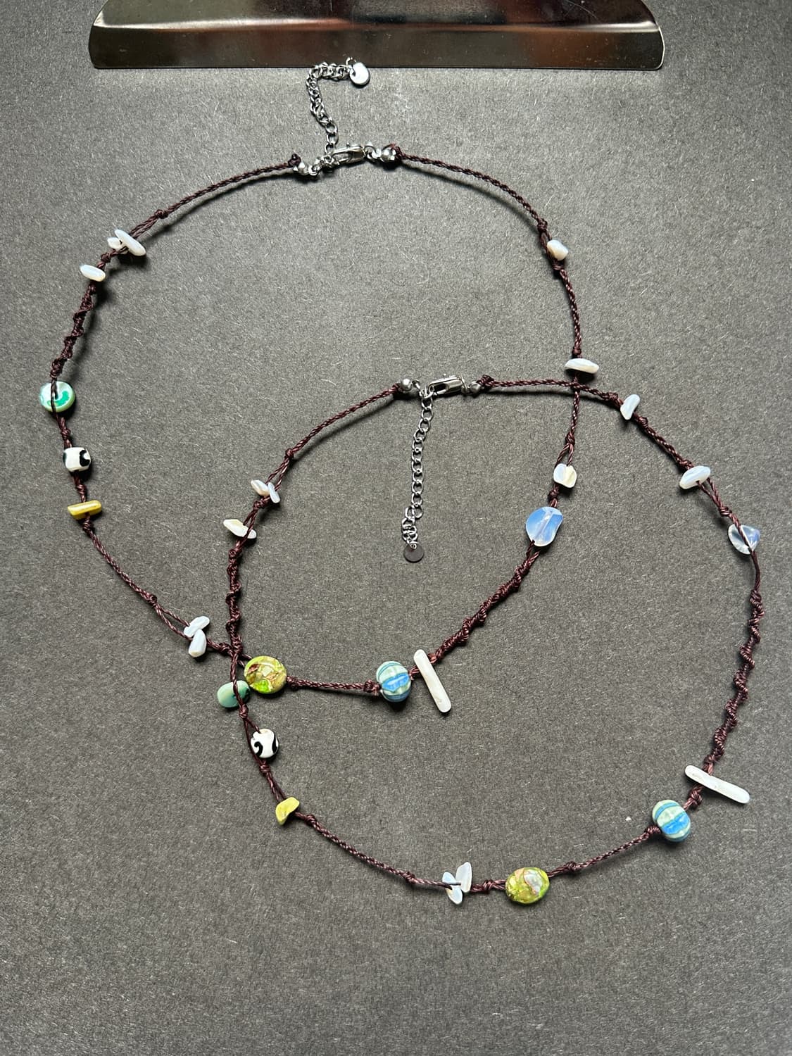 빈티지 핸드메이드 비즈 목걸이 earth neckless🌎 상품이미지5