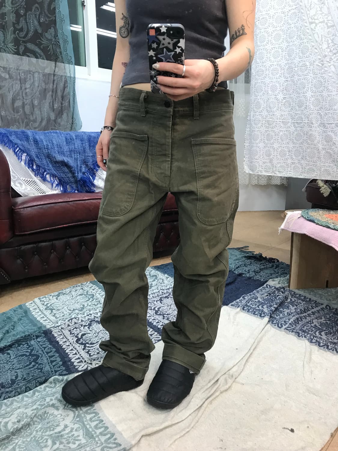 아웃스탠딩 워크웨어 신치백 코튼팬츠  상품이미지1