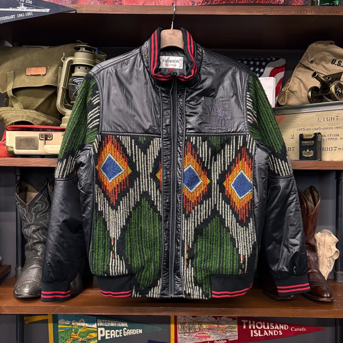 파비숑 에스닉 나바호 울패턴 패셔너블 스포츠 점퍼 N341 상품이미지1