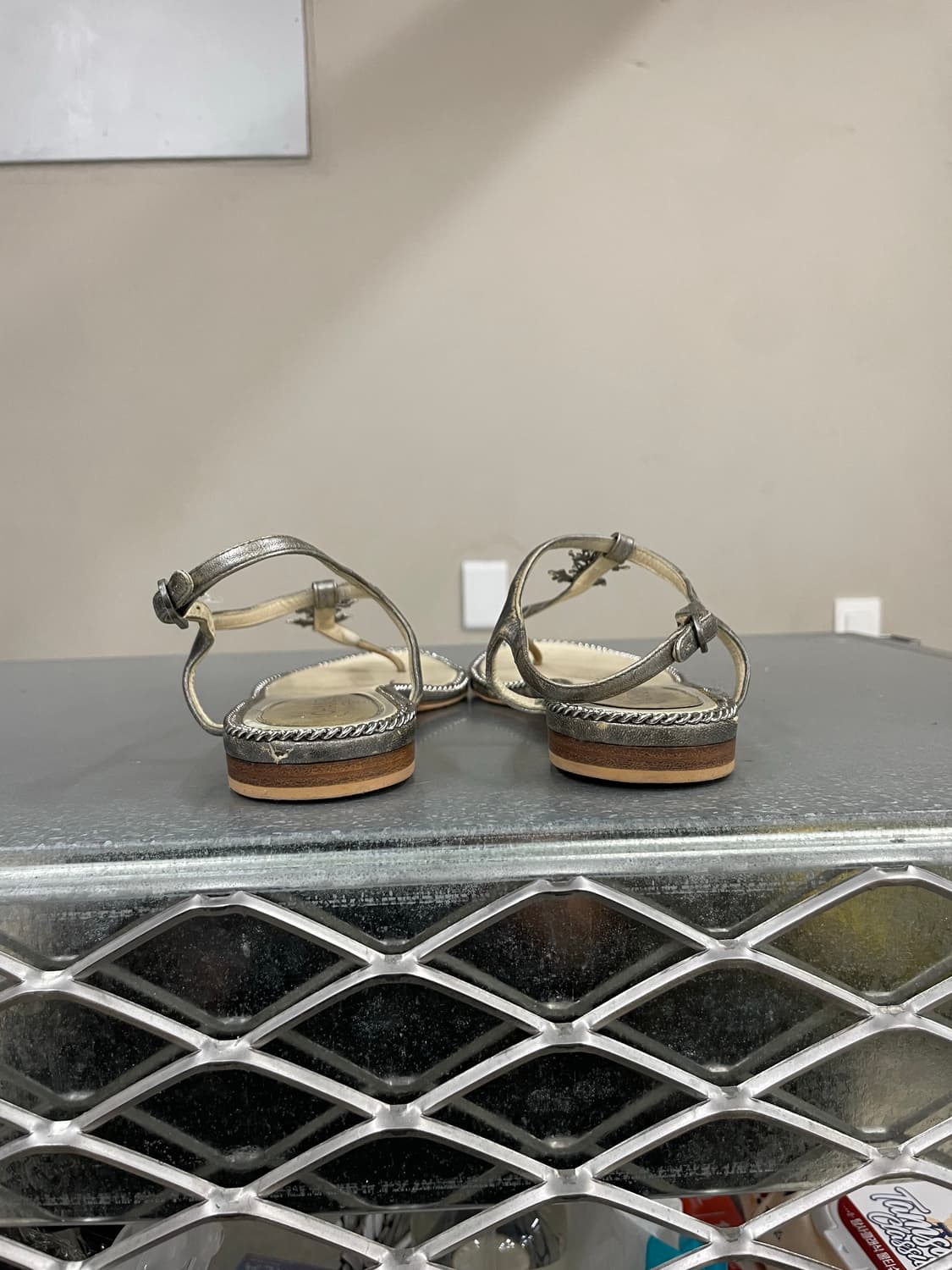 샤넬 CC 큐빅 로고 T스트랩 샌들 EU37 (gr-3749) 상품이미지3