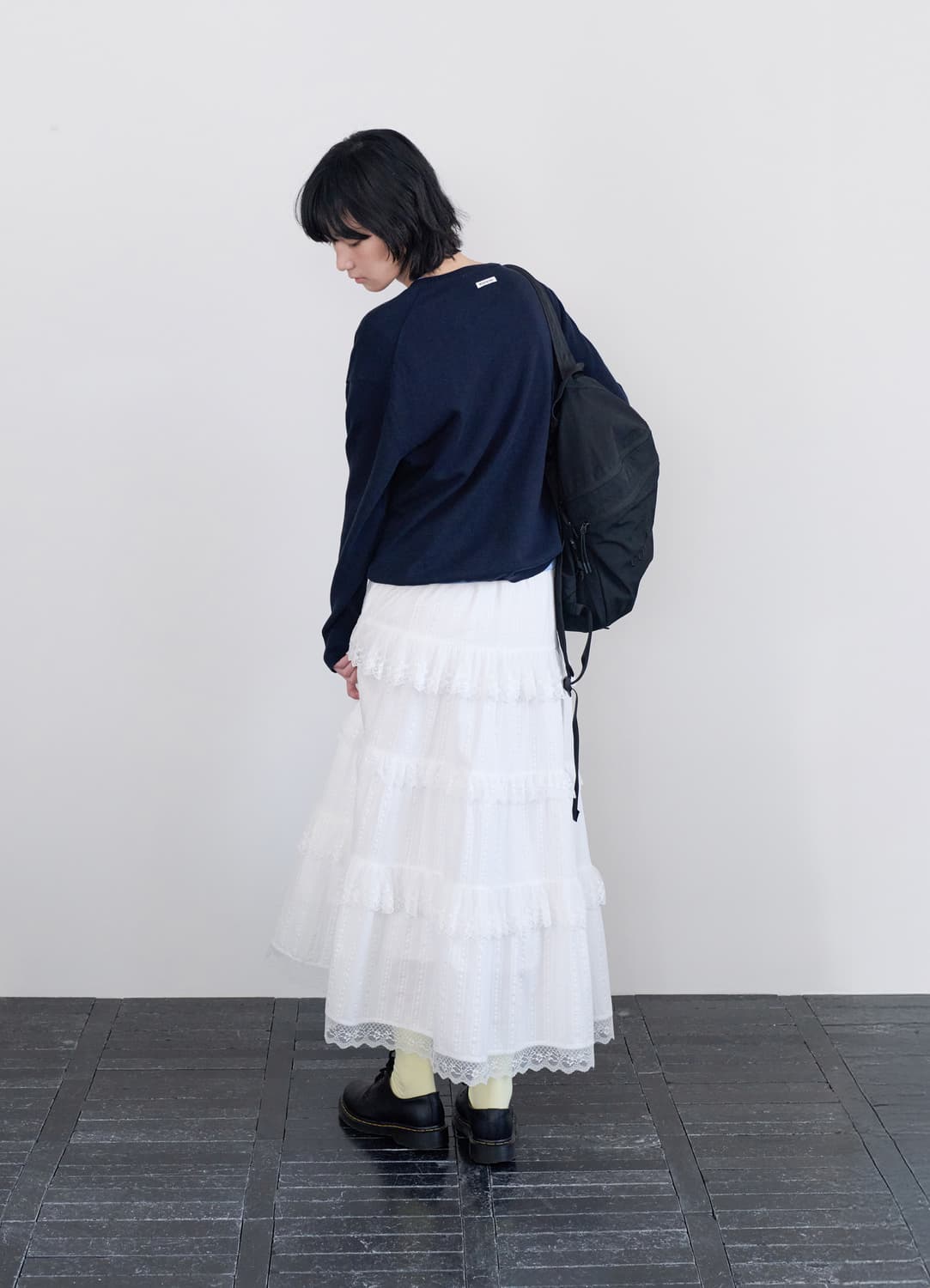 Eyelet Tiered Maxi Skirt 상품이미지6