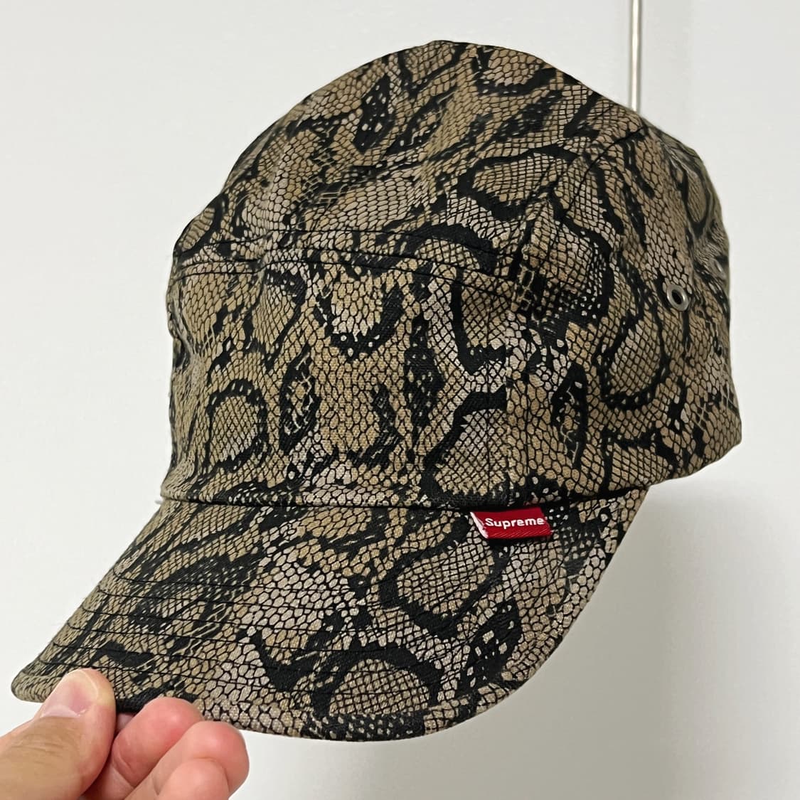 슈프림 2001 황뱀피 5패널 캠프캡 상품이미지2
