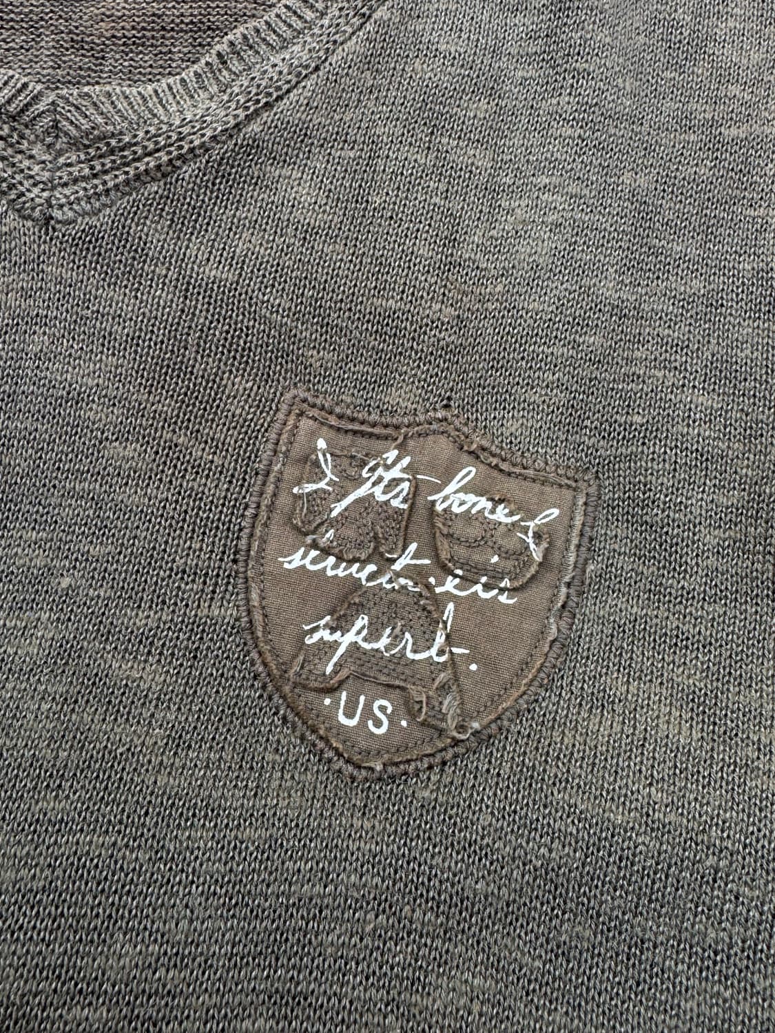 아비렉스 밀리터리 니트 반팔티셔츠  상품이미지5