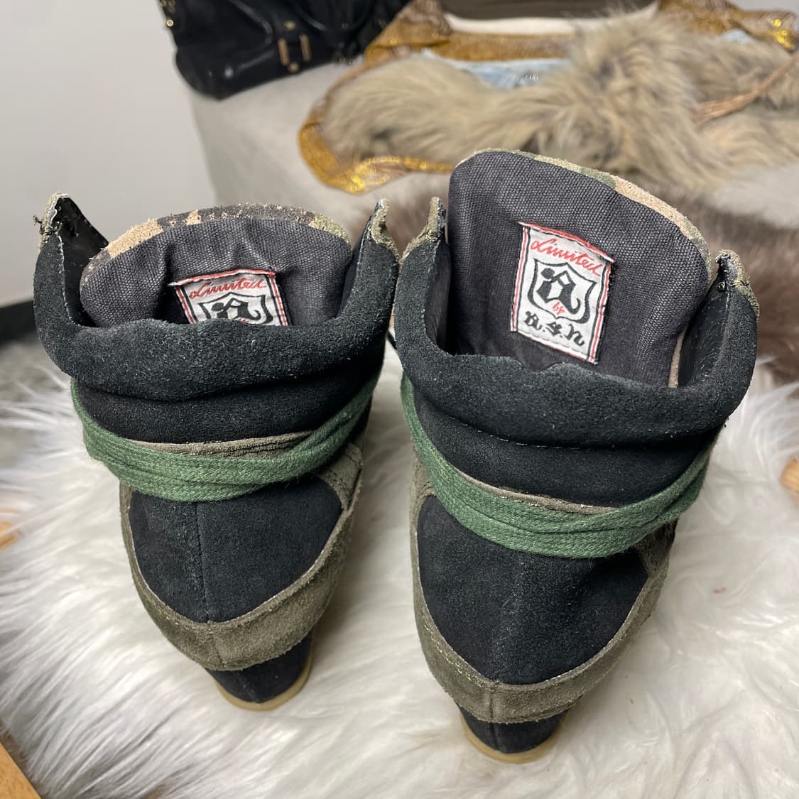 ASH 아쉬 카모 웨지힐 스니커즈 상품이미지5