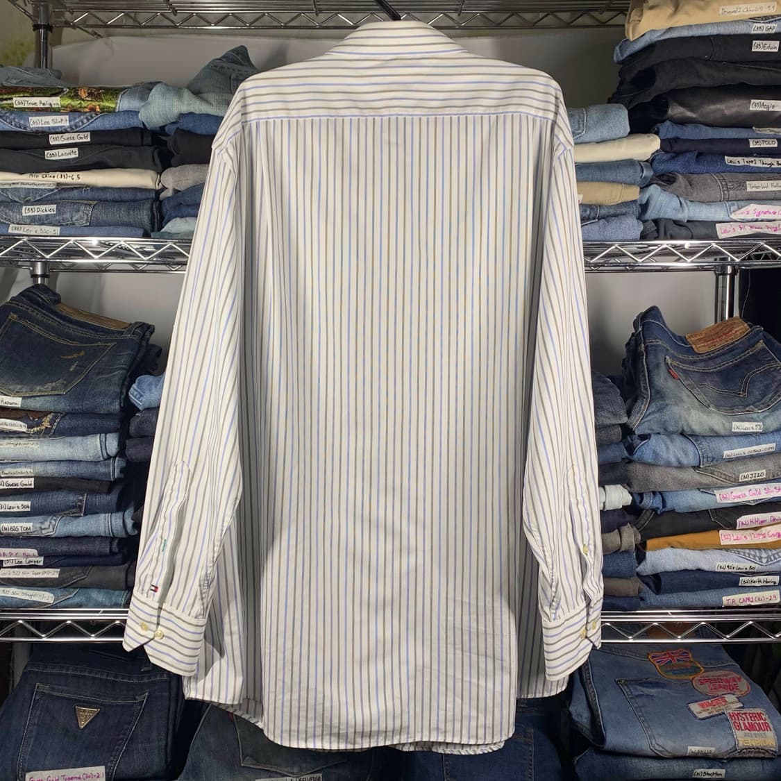 [XL] 타미힐피거 투컬러 스트라이프 셔츠 상품이미지3