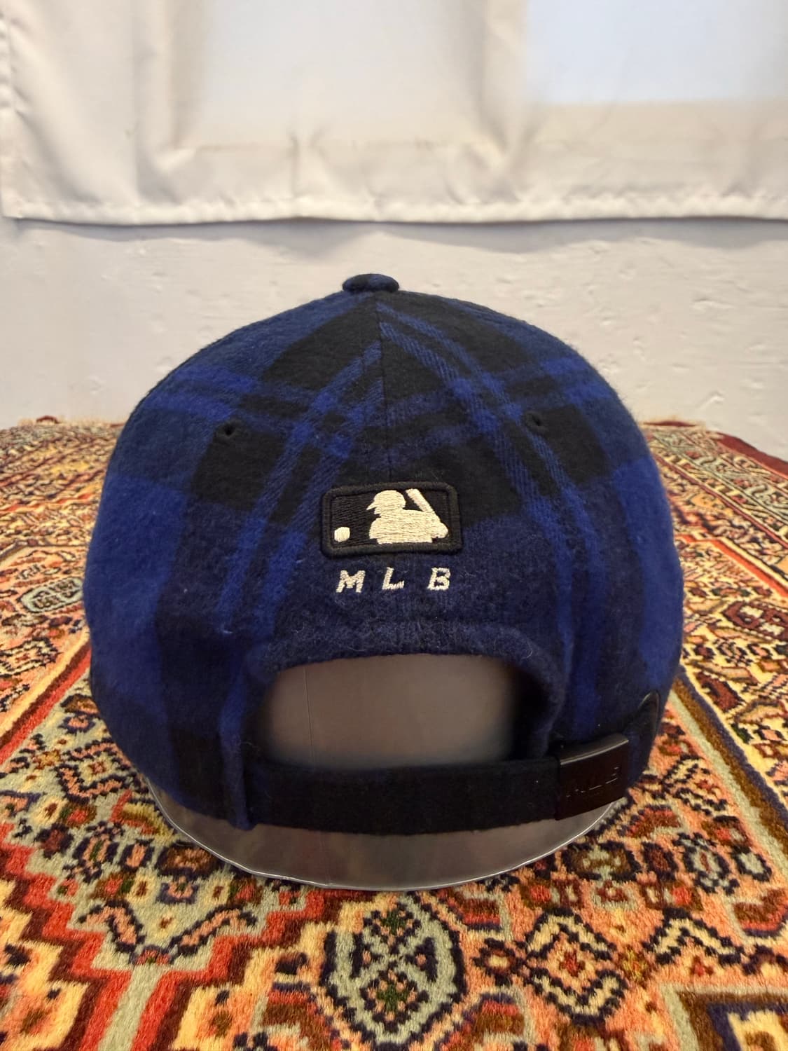 MLB 울 체크 볼캡 상품이미지2