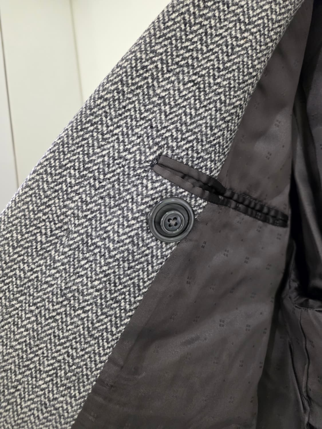 60s 아쿠아스큐텀 헤링본 코트 상품이미지5