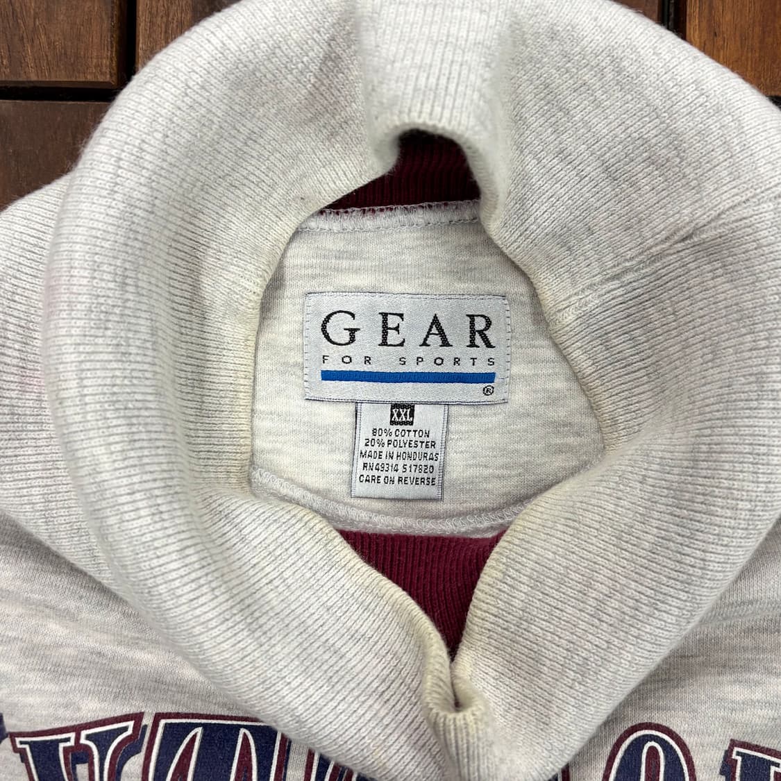 (2XL) 90s GEAR 쿠츠다운 대학교 헤비 맨투맨 상품이미지6