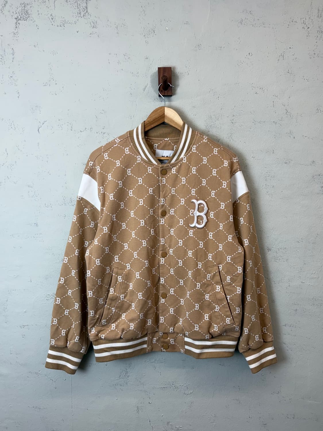 MLB 엠엘비 모노그램 보스턴 바시티 자켓 상품이미지1