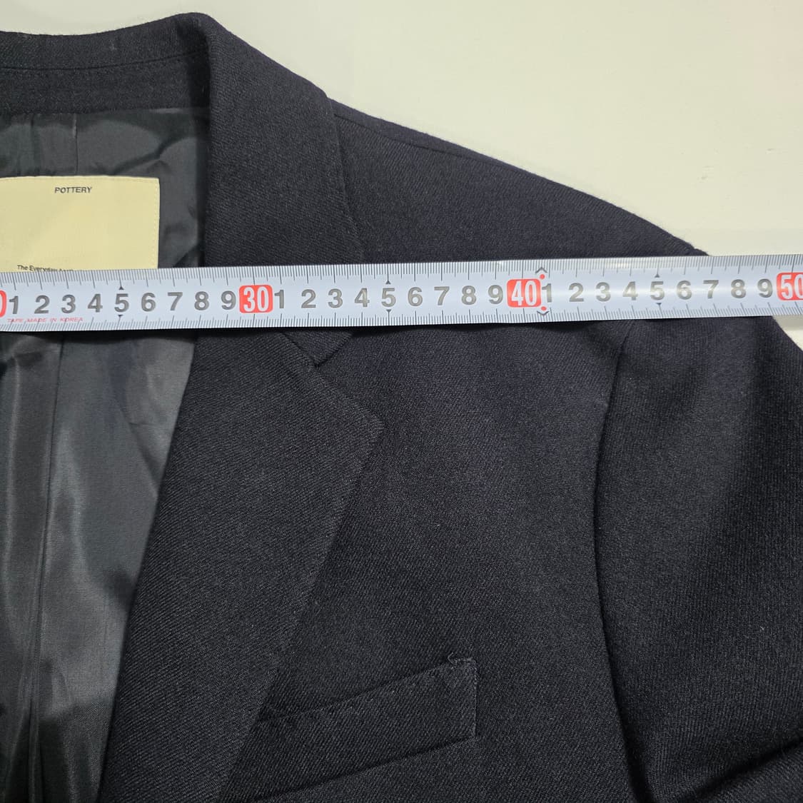 0777 포터리 POTTERY 울99% 네이비 자켓 블레이저 | 사이즈2 상품이미지3