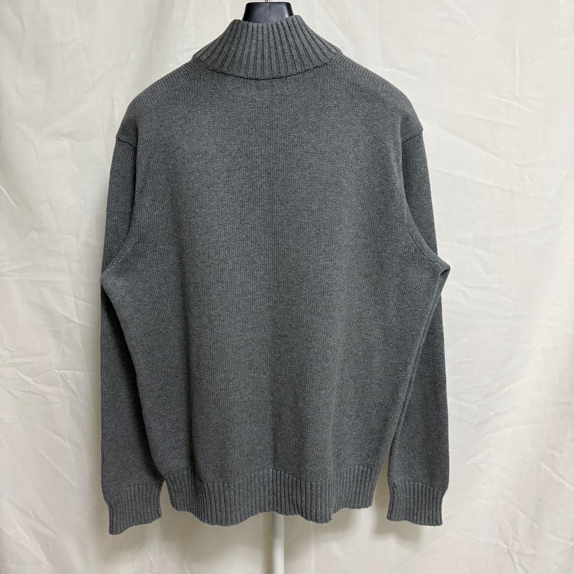 폴로 랄프로렌 버튼 하이넥 코튼 니트 / 그레이, L 상품이미지8